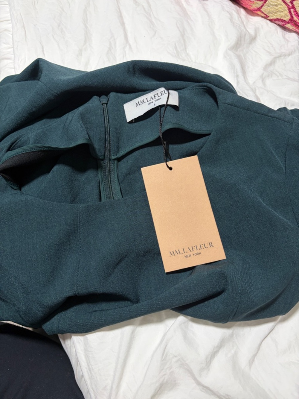 NEW *****+M.M.LaFleur Teal Green Dress Top